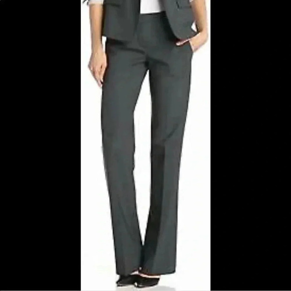 THEORY NEW Emery Tailor Charcoal Grey Trousers Pants Stretch - Picture 1 of 8